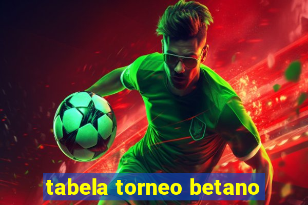 tabela torneo betano